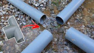 How to handle pvc water pipes connecting large multi-branch water pipes with special accessories