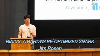 ZK11: Binius: a Hardware-Optimized SNARK - Jim Posen