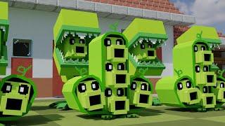 Plants vs Zombies Pea Pod - Snap Pea - Minecraft Animation