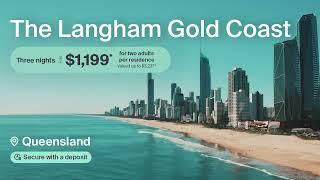 Five-Star Langham Gold Coast Residences with A$150 Dining Credit, Daily Breakfast & Daily Drinks