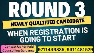 NEET PG 2024: When Will Registrations for Round 3 Counseling Start for Newly Qualified Candidates?