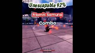 Unescapable 92-0 Atomic Samurai Combo || The Strongest Battlegrounds #thestrongestbattlegrounds