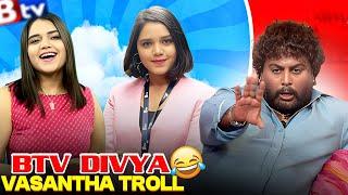 BTV ANCHOR DIVYA VASANTHA ROAST | BTV ಕರ್ಮಕಾಂಡ TROLL  | Kannada comedy | Be like Ranganna Troll