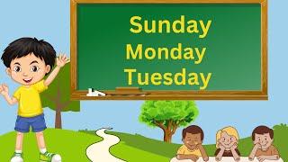 Learn the 7 days of the Week Sunday to Monday | Spelling | Sunday | Josh Kids telugu | week days