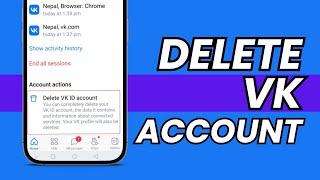 How to Delete VK account on Mobile (2023)