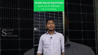 Can we run Ac with Solar??  #ongridsolarsystem #trending #trendingshorts