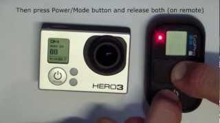 GoPro HERO3 - Black Edition - Pairing with Wi-Fi remote for first time