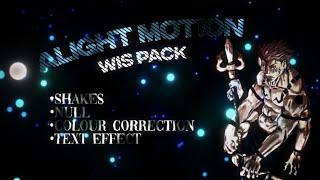 WIS EDITING PACK - ALIGHT MOTION - Shakes, Null, CC and text