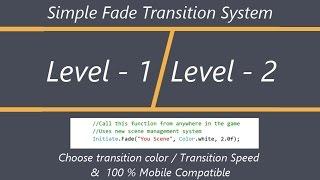 Simple Fade Scene Transition System - Unity 3D