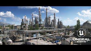 Unreal Engine 5 Chemical Plant Environment