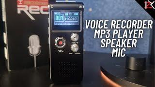 ALL IN ONE  MP3 Player - Voice Recorder & Mic | Compact Design With  A Speaker - Best Desk Gadget