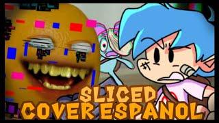 SLICED || Cover En Español Latino || Naranja Molesta Glitch - Friday Night Funkin (Annoying Orange)