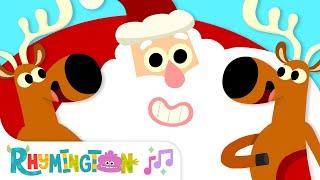 Up On The Housetop | Santa Song For Kids | Rhymington Square