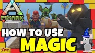 How To Use MAGIC IN PIXARK - Magic Starter Guide - Wands! Crucible! Alchemy Stove! Inscription Book!