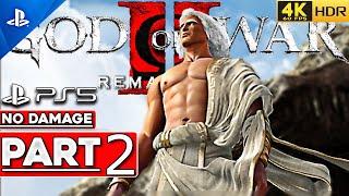 (PS5) GOD OF WAR 2 REMASTERED Walkthrough Part 2 Titan Mode NO DAMAGE [4K 60FPS HDR] - No Commentary