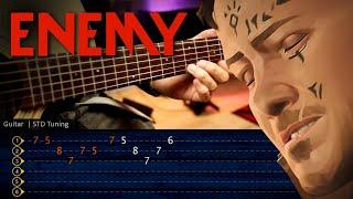 Enemy (Arcane: League of Legends) - Imagine Dragons & JID Guitar TAB |  Tutorial Cover Chirstianvib