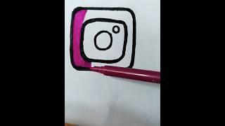 Instagram Logo Drawing |#shorts #satisfying