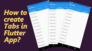 Creating Tab Bar in #Flutter App | #DevKage