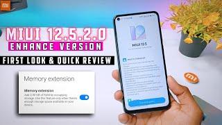 Redmi Note 9 MIUI 12.5.2.0 Enhance Version First Look & Quick Review | Memory Extension