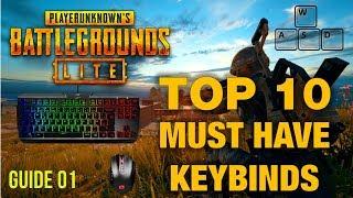 GUIDE: Top 10 MUST HAVE KEYBINDINGS for PUBG LITE (PC)