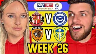 CHAMPIONSHIP WEEK 26 PREDICTIONS