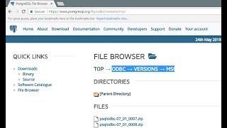 PostgreSQL - Download and install ODBC drivers for PostgreSQL