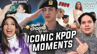 Waleska & Efra react to the MOST ICONIC KPOP MOMENTS OF 2024 (so far!)