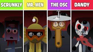 Incredibox: Scrunkly Revamped VS Mr Men Vs The OSC Vs Dandy's World| Special Version (NEW MOD)