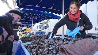 Marché d’Arles : Du soleil en hiver