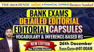 The Hindu Editorial Analysis | 26th December, 2024 | Inference-Based Question, Vocab | Varun Chitra