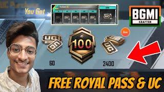 FREE 300+ UC IN BGMI - UNLIMITED UC EARN TIPS & TRICKS - FREE A8 ROYAL PASS WITH LIVE PROOF