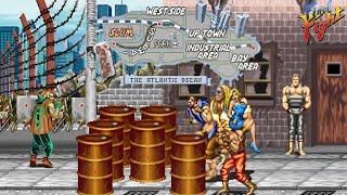 FINAL FIGHT  (ARCADE) ALL BOSS HACK EDITION TWO P Full Playthrough