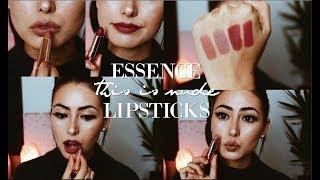 Essence THIS IS NUDE Lipsticks: Review & Swatches | LIPSTICK WEEK