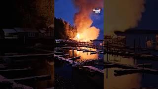 Homes, historic boardwalk, museum, pub among ruins of BC fire #VancouverIsland