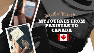 TRAVEL VLOG\\ My journey from Pakistan to Canada (Bussiness class)