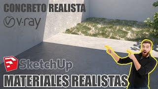 TIPS VRAY+SKETCHUP CONCRETO REALISTA -MEJORA TUS RENDERS - YU TALLER DE ARQUITECTURA.