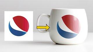 Tutorial For Beginners Place Logo On Cup in Photoshop