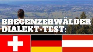 Bregenzerwälder Dialekt Test - mit Deutschen und Schweizer