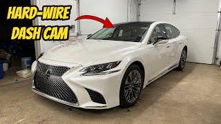 How To Hardwire Dash Cam Lexus LS500 USB