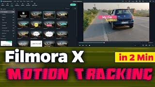 Motion Tracking in Filmora X | Text Tracking | Motion Tracking Text Effect