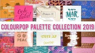 MY ENTIRE COLOURPOP PALETTE COLLECTION | SWATCHES AND MINI REVIEWS