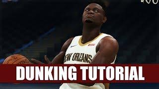 NBA 2K20 DUNKING Tutorial - Eurostep, Spin, Reverse, 360, Hopstep, Jordan FT Line Dunks | PS4/XB1