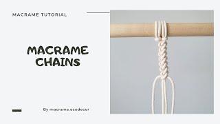 macrame chains. цепочки макраме