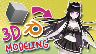 3D Modeling Anime style Vtuber Body and Face with Blender! [Part 1]