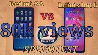 Redmi 8a vs Infinix hot 8 speed test