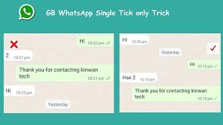 How To Fix One Tick on GB WhatsApp||Single Tick Problem GB Privacy Setting