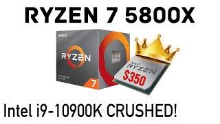 AMD Ryzen 7 5800X Crushes i9-10900K in first Benchmark [Zen 3 and Ryzen 5000 series]