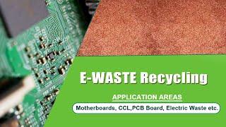 300-2000 KG/H E-waste pcb recycling machine