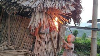 child burns down single mother's house / ly tam ca