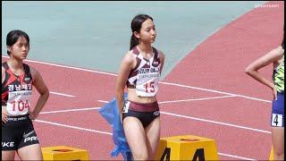 U18 여자부 100m 결승-제15회 한국 U18 육상경기대회.정선 종합운동장.240624